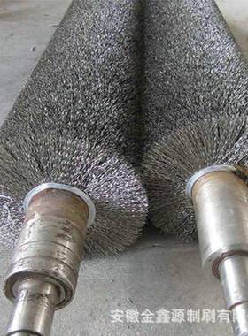 厂家直供工辊光业钢丝打磨JFL除锈缠刷辊抛拉丝镀铜钢丝刷绕辊