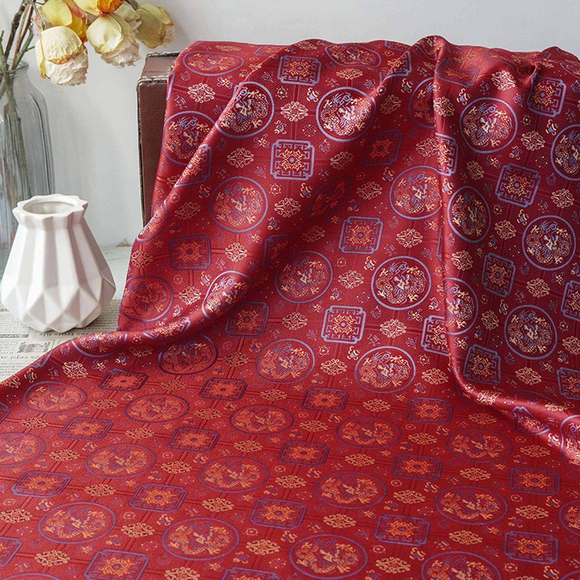 盒新中式暗仿宋锦纹龙纹提面料国风旗袍拜年BH-N4-53花服喜庆首饰,居家布艺,海绵垫/布料/面料/手工diy,淘宝优惠券,粉丝福利购,淘宝优惠卷