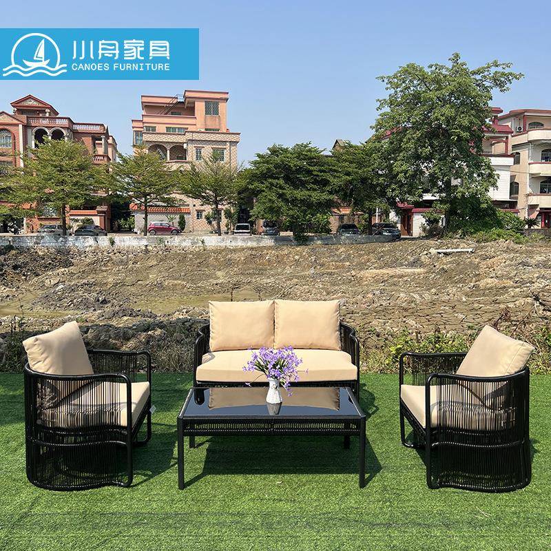 户外庭发院别露墅藤编沙搭茶几室外酒店客厅台藤22-9-14-艺藤家具