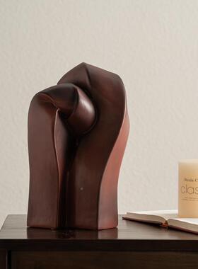 十高级感抽象曲几何三小雕塑艺术扭不规则客厅几RZB-2593何摆匠设