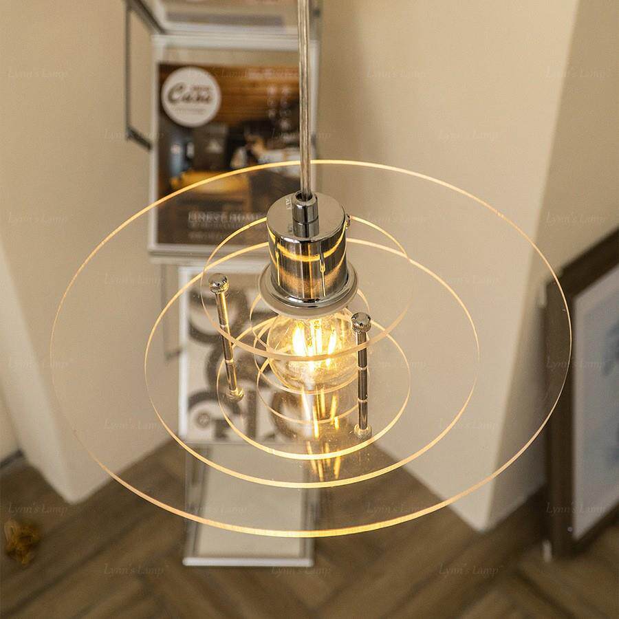 包豪斯极简北欧i401灯ns银色玻璃小灯玄关吧台餐厅床头吊吊创意卧