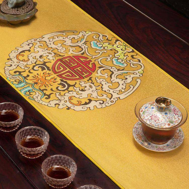 厂旗家旗中风桌茶台国布中式餐桌PVU布长条茶几盖布巾床新中式客,居家布艺,桌旗,淘宝优惠券,粉丝福利购,淘宝优惠卷