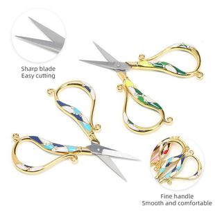 新复古小429剪精致不品锈钢咪咪剪彩绘十字绣家刀用剪刀头裁缝剪