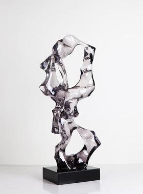 新太中式玄关摆件湖石透明树雕装塑样板脂MC-TY-43房别墅酒店软艺