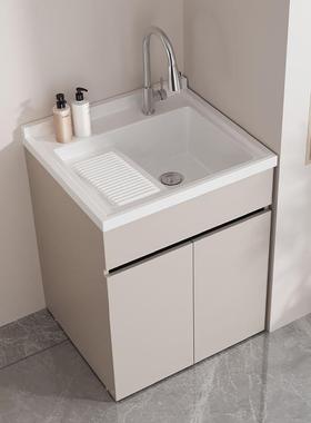 K蜂xh窝阳台衣柜洗衣盆EZM大水池洗衣洗槽落地铝柜组合单盆小户型