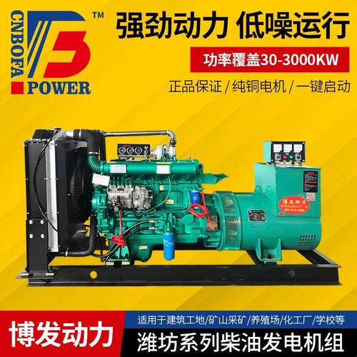 150千瓦潍坊系列柴油发电机组 超市备用无刷150kw发电机组