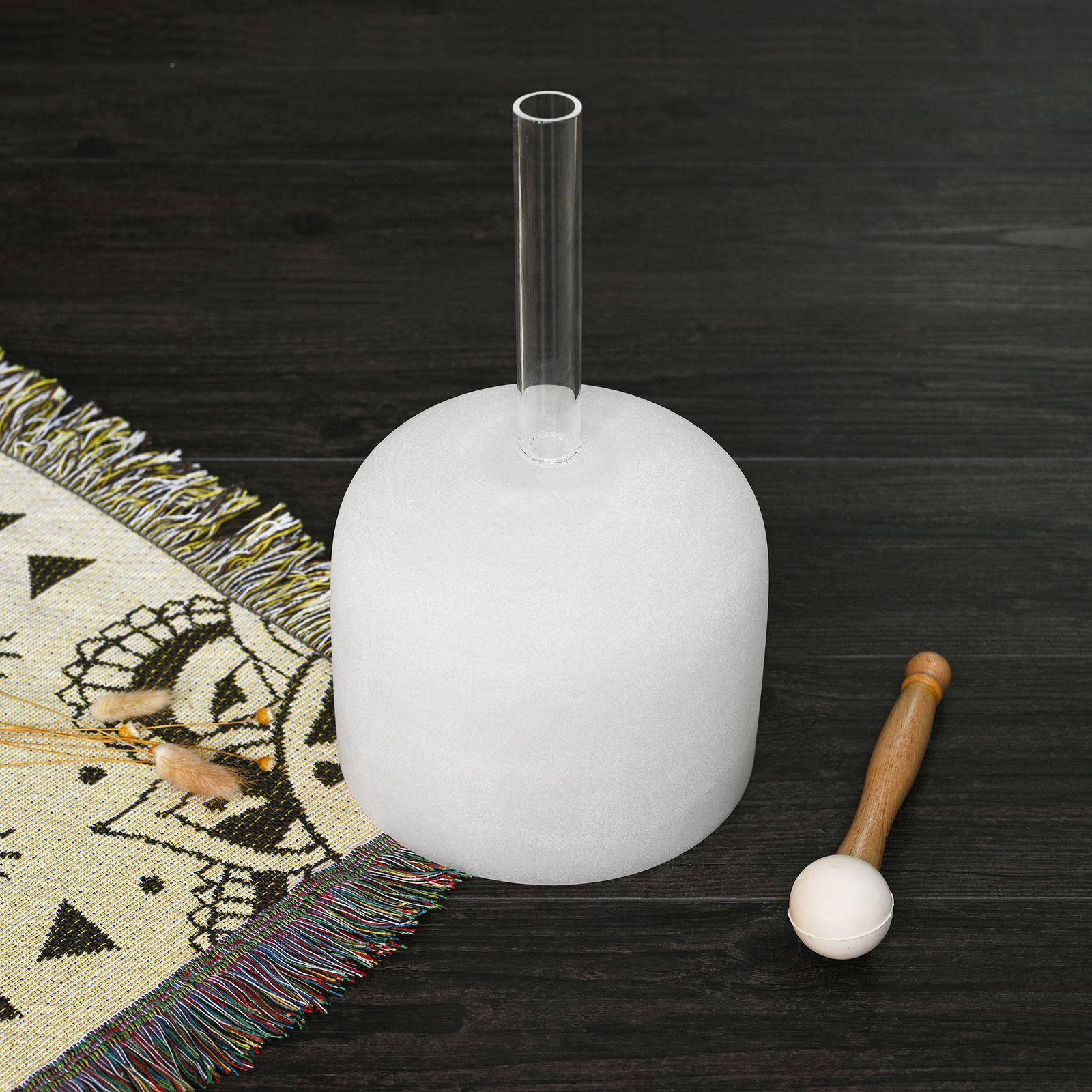 寸乳白手HUZ持钵手持乳6白音乐砂碗7音调磨颂钵水晶钵手持