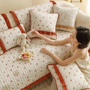 感轻奢ns可爱水洗EKZi易缩水滑沙发不垫四季通用直排沙发防套罩