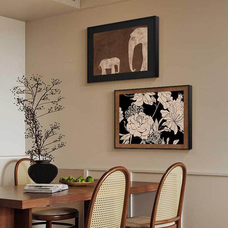 电表箱盒装饰画中古法式复古配电箱挂画高级感表箱遮电挡202JK100