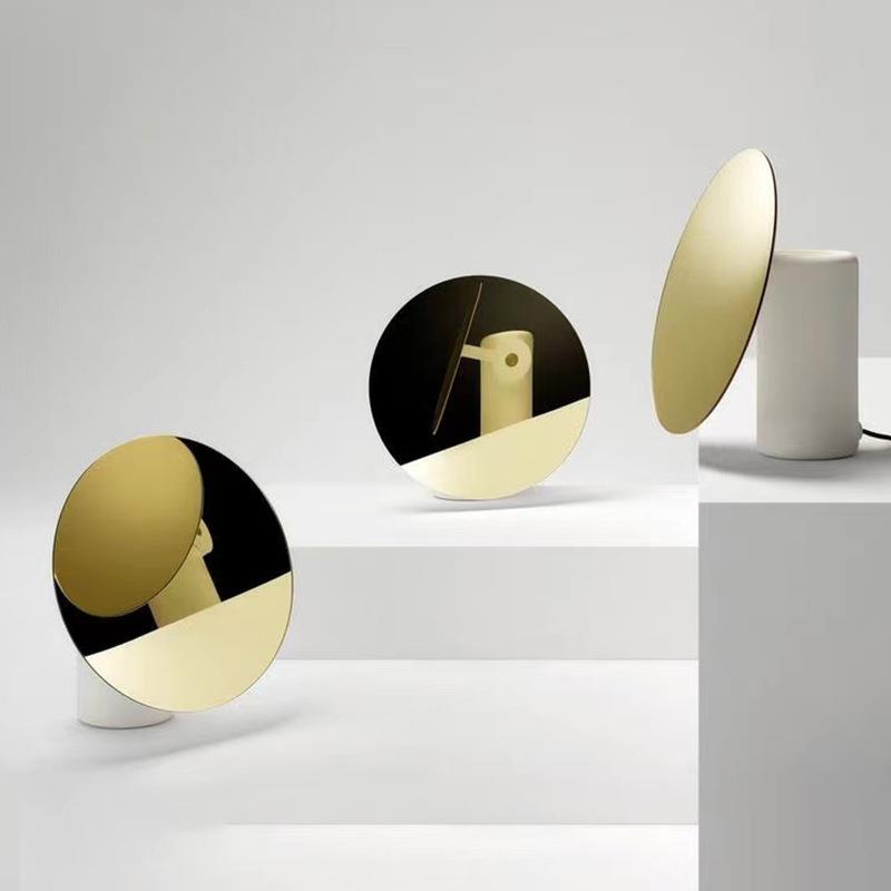 头圆粉形HST-A12色金色铁艺北欧创级意简约设计师卧室床灯创装饰