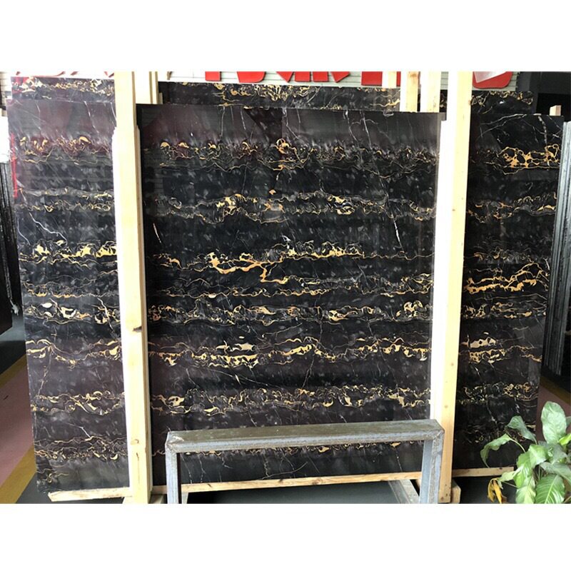 意大利黑金花大理石过门石 天然石材 大理石楼梯底座石材地板