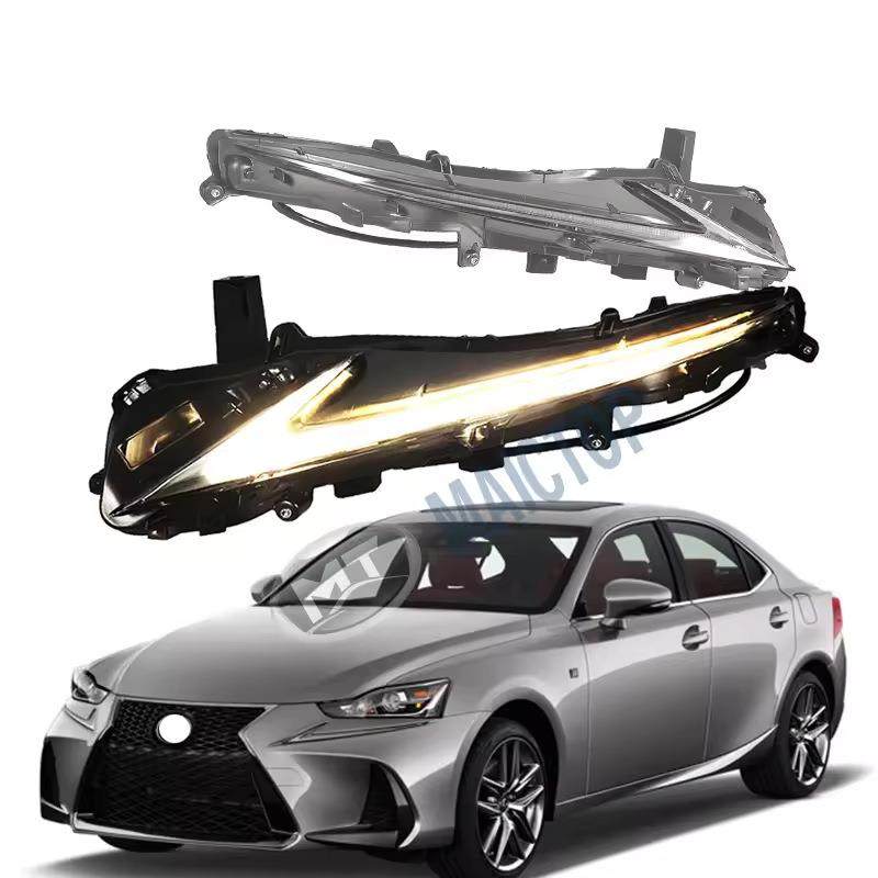 适用于2016-2020年is250前保险杠灯led灯日间行车灯大灯