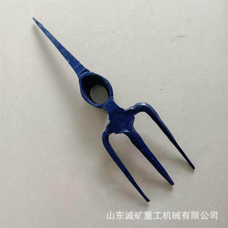 铁路三齿耙镐钢镐含木柄铁路两用三齿镐铁路镐头