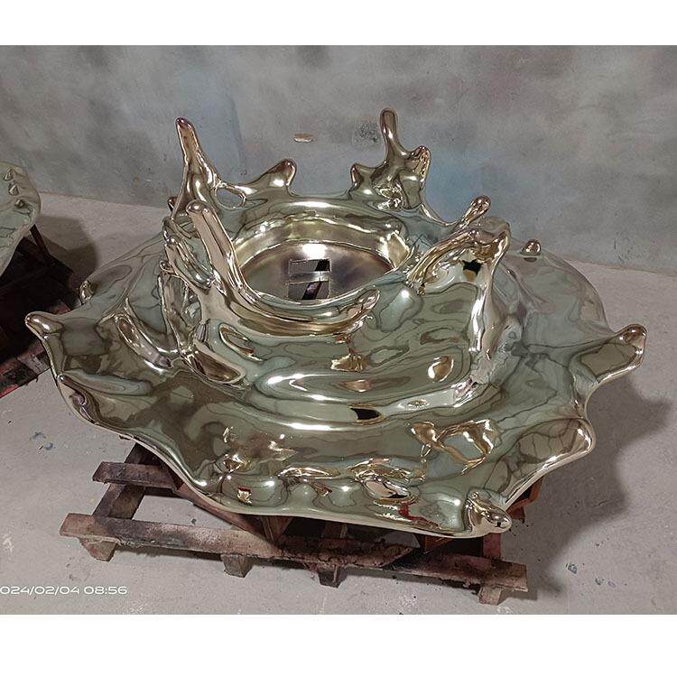 不锈钢景观小品水滴不锈钢摆件户外不锈钢雕塑雕像景观摆件