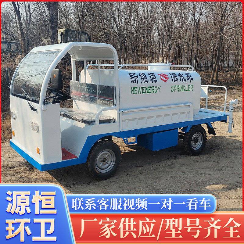 电动四轮街道环卫雾炮降尘喷洒车道路环卫降尘电动喷洒车源恒