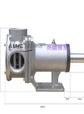 高性能多功能大流量自吸柔性不锈钢叶轮泵1-3/4