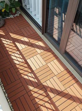 3YV5户外地板塑木木塑室外露台阳台地面铺设改造自铺花园庭院防腐