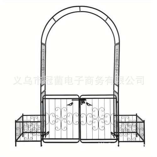 经典白色户外铁金属框架乔木节月门花园拱门，月季花架拱门