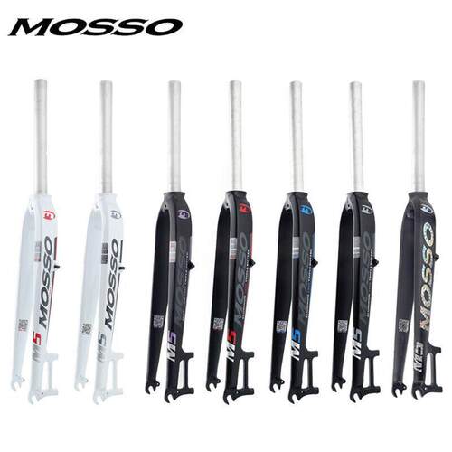 新款MOSSO超轻硬叉MD3M3M52627.529寸纯碟V刹山地车前叉A柱