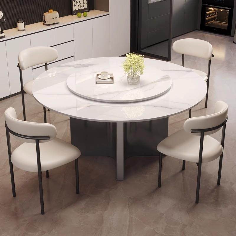 圆形岩板餐桌椅2024新款轻奢高级感大户型10人家用现代简约饭桌子,纺织面料/辅料/配套,纺织机械配件,淘宝优惠券,粉丝福利购,淘宝优惠卷