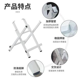 OD59可折叠桌脚架餐桌架桌子腿支架铁桌脚架长方形四方圆形支腿简