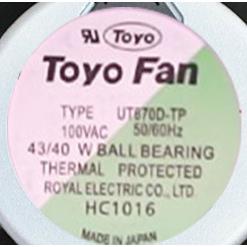 原装ROYALFAN15055100V43/40W型号UT670D-TP耐高温散热风机