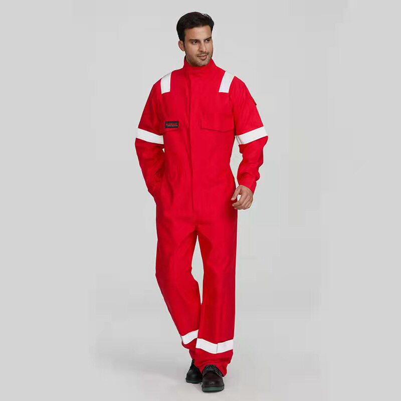 全棉反光条防火工作服印字海员劳保服电力维修工装套装阻燃防静电