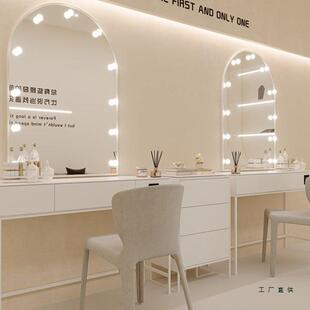 梳妆台影楼专用带灯网红台式化妆镜摄影美容院化妆师专业化妆镜台