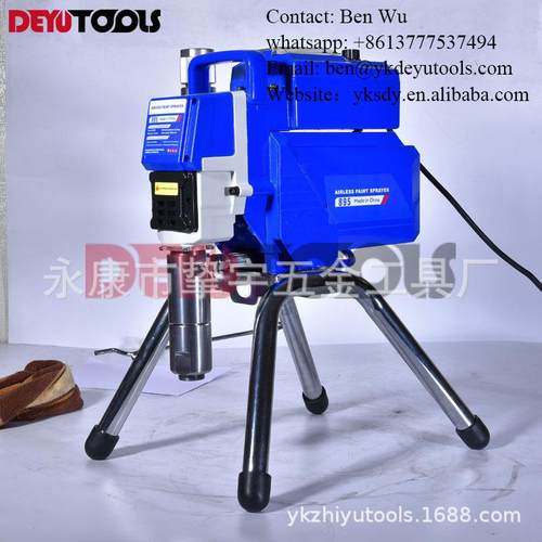 DF895语音播报轻便高压无气电动柱塞喷涂机乳胶漆涂料油漆喷漆机