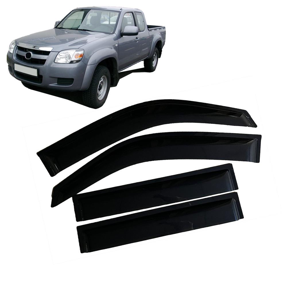适用马自达Mazda BT-50 2006-2012晴雨挡侧窗导流板雨眉加厚注塑