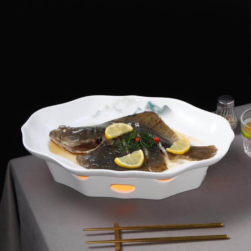 酒店中式陶瓷餐具多宝鱼
