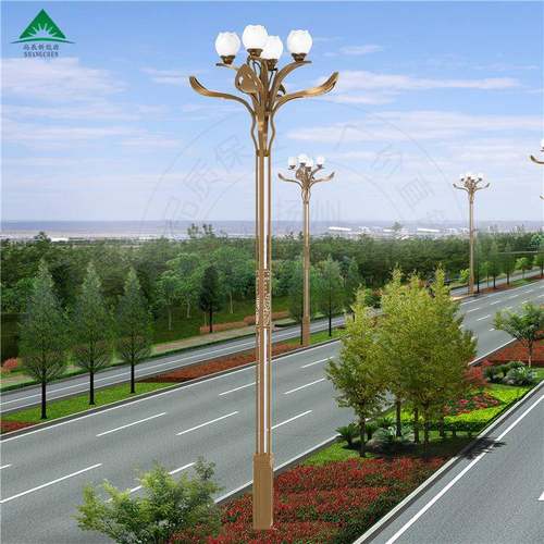 6米-15米八叉九火玉兰灯室外照明玉兰灯来图来样可制厂家直销