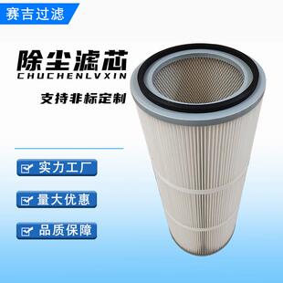 供应抛丸机3266聚酯除尘滤筒工业粉尘滤芯除尘滤芯