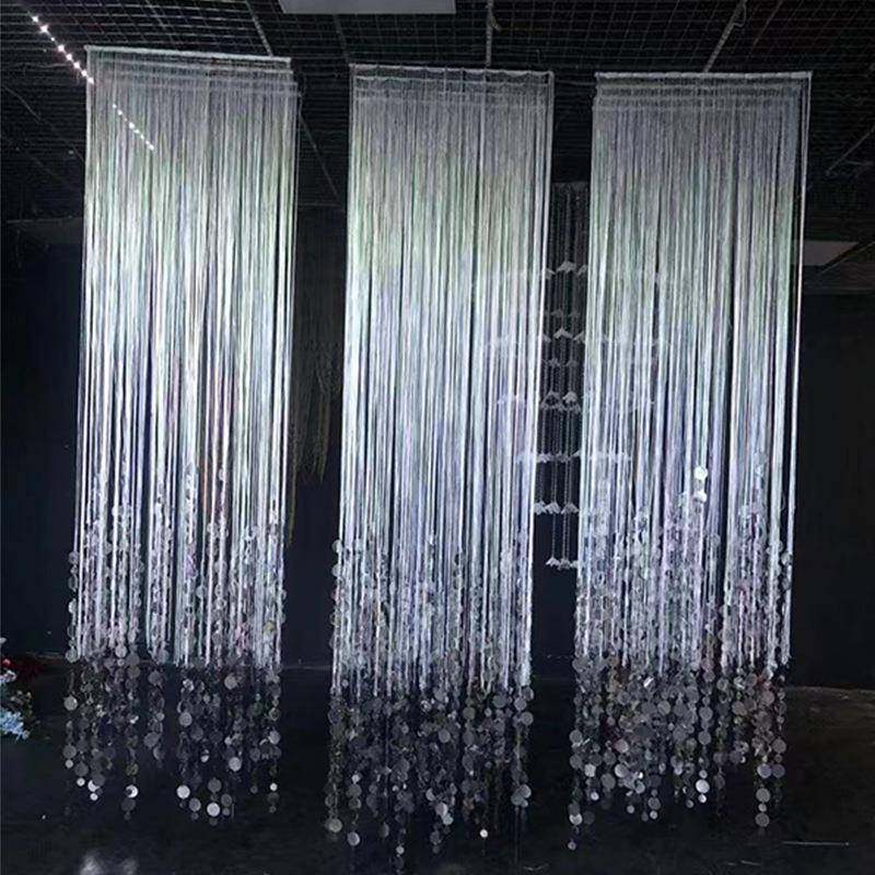 婚庆成品吊顶装饰婚礼堂银色亮片挂件舞台线帘流苏圆片路引装饰帘,工业油品/胶粘/化学/实验室用品,其他实验室设备,淘宝优惠券,粉丝福利购,淘宝优惠卷