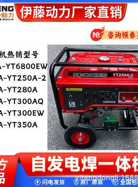 伊藤动力YT250A/YT280A/YT6800EW手推移动式柴油发电电焊机汽油焊