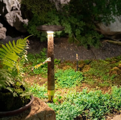 草坪灯防水led花园庭院小区别墅路景观灯地插草地灯平头大理石款