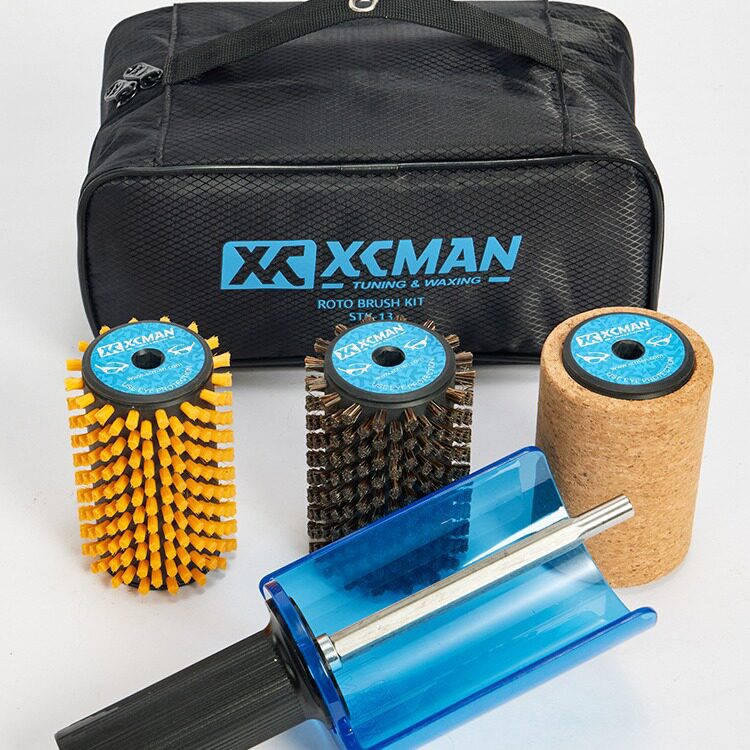 XCMAN滑雪板除蜡刷子套装单板双板维护保养电动滚刷马毛刷钢丝刷