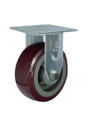 天鹏天龙重型申紫色脚轮/天津脚轮6寸聚氨酯脚轮