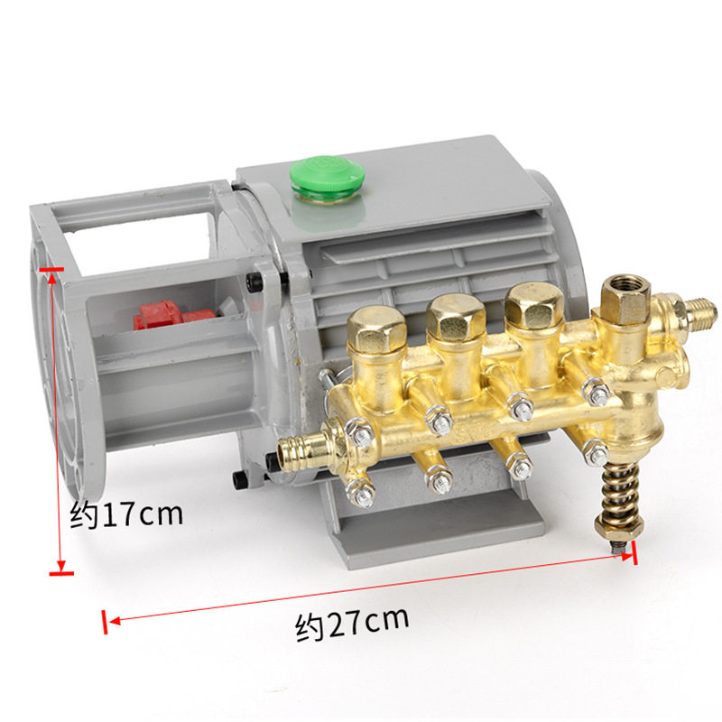 家用黑猫220v高压清洗机QL280/380型洗车机刷车器配件铜泵头