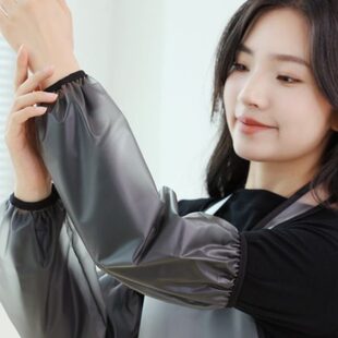 防水防油袖套新款女厨房专用套袖耐磨软皮护袖中长款上班干活袖筒