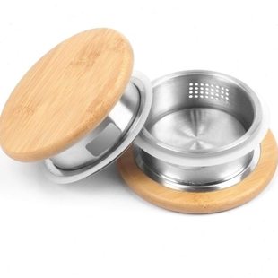 通用玻璃凉水壶盖子不锈钢瓶盖配件冷水壶八角条纹扎壶防尘外盖