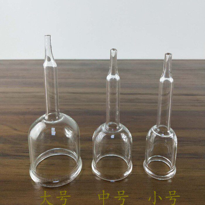 加厚吸痧仪器拔罐玻璃杯淋巴杯韵律杯吸痧机刮痧仪配件引流滑脂杯