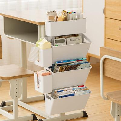 学生书桌侧边书架教室课桌置物架宿舍床边挂篮书本杂志资料收纳架