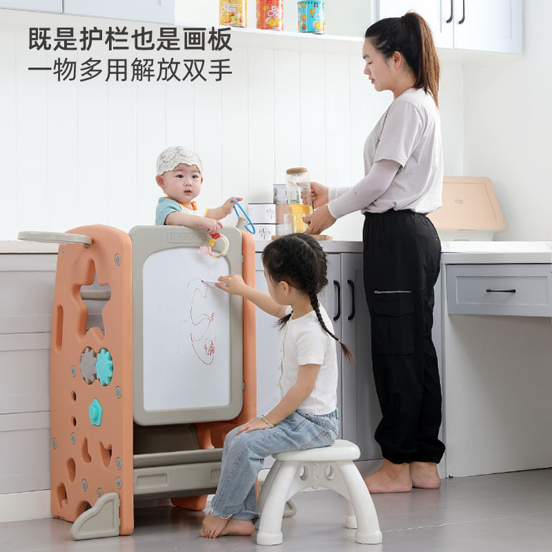 多功能学习塔画板厨房护栏登高梯投篮游戏板儿童玩具不同成长阶段