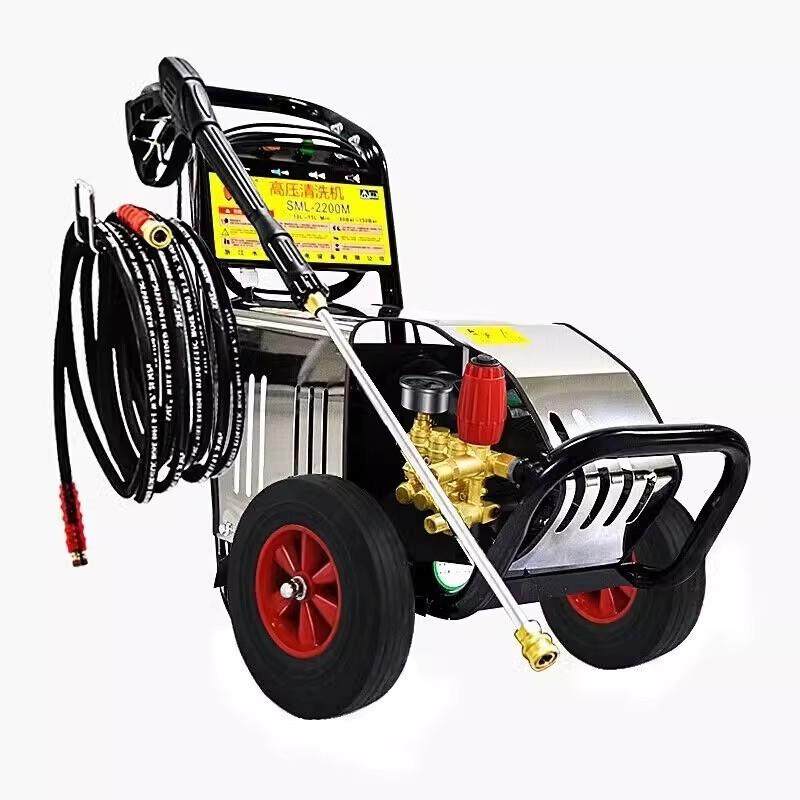 水魔力SML-2200M清洗机商用工业洗车机380v高压全自动刷车泵水枪
