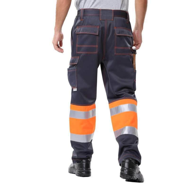 安大叔C326安全防护工作裤警示服荧光黄荧光橙高警示户外工装裤