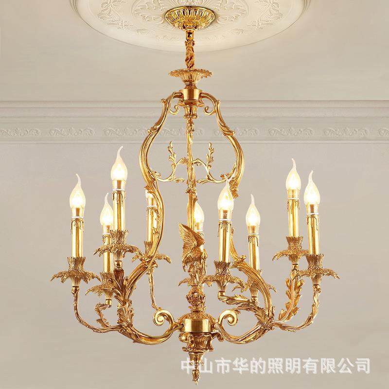 全铜餐厅吊灯法式卧室走廊灯高档别墅书房玄关灯复式客厅楼梯灯具,农用物资,其他肥料,淘宝优惠券,粉丝福利购,淘宝优惠卷