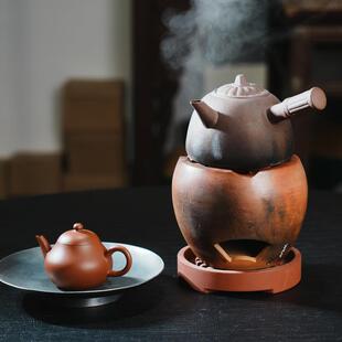 愫古炉手工红泥副榜炉围炉煮茶小风炉家用温茶炉子茶室烧水炭炉