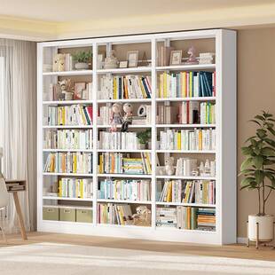 钢制窄书架落地置物架客厅家用简约儿童书柜图书馆铁艺收纳储物架