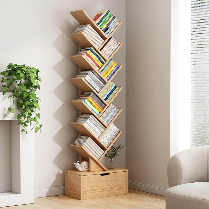 实木书架落地多层置物架家用客厅卧室收纳储物柜一体靠墙小书柜,农用物资,其他肥料,淘宝优惠券,粉丝福利购,淘宝优惠卷